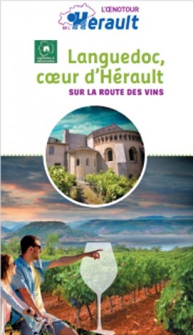 Carte oenotouristique Languedoc, Coeur d'Hérault "Les routes des vins de l'Oenoutour de l'Hérault"