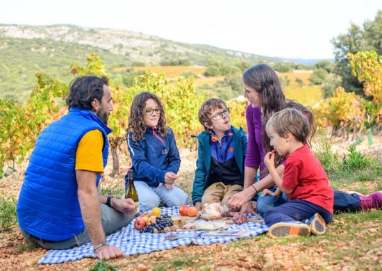 Pique-nique automnal dans les vignes