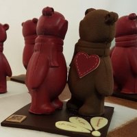Nounours en chocolat amoureux