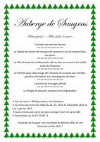 Menu sur place