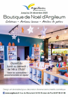 Boutique de Noël Argileum 2020