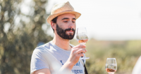 Dégustation de vin dans la garrigue à Saint-de-Fos