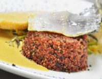 Plat restaurant la Pourpre et les Oliviers à Saint-Jean-de-Fos
